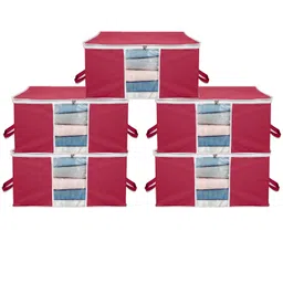 ANKIT INTERNATIONAL Maroon Set of 5 Super Strong Multi-Utility Organisers-9
