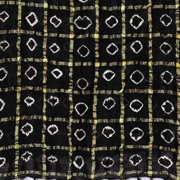 EBADAT Printed Black Cotton Dupatta image 3
