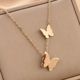 Zabby Allen Rose Gold-Plated Stainless Steel Butterfly Shaped Chain-41
