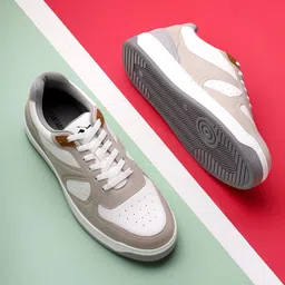 Cantabil Men Colourblocked PU Sneakers-picture-23