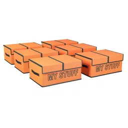 Kuber Industries Orange Set of 6 Regular Multi-Utility Organisers-18