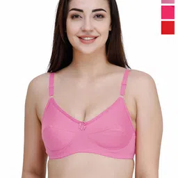 College Girl cg1303 Women Solid Full Coverage Non-Wired Bra-image-83