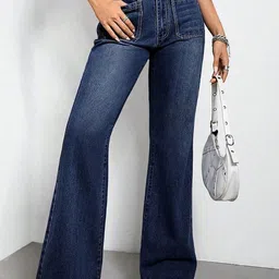 StyleCast x Revolte Women Slash Knee Light Fade Jeans-picture-3