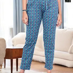 Kryptic Pack Of 2 Printed Pure Cotton Relaxed-Fit Mid-Rise Lounge Pants-picture-27
