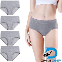 Diving Deep Women Pack Of 4 Cotton Hipster Briefs-image-77