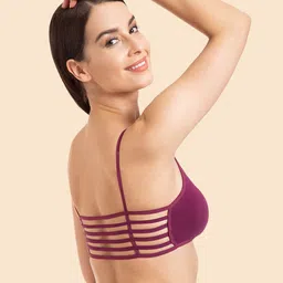 Joomie  Medium Coverage Removable Pad Caged back Bra image 4