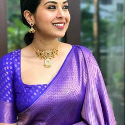VILLE FASHION Woven Design Zari Kanjeevaram Saree-55