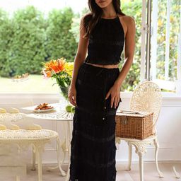 JC Mode Self-Design Halter Neck Top & Skirt-picture-8