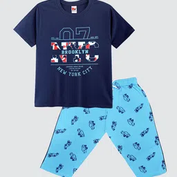 Tee Weavers Boys Printed Night suit-image-98