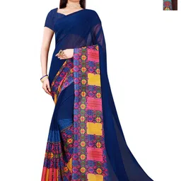 Moda Rapido Set Of 2 Pure Georgette Saree-image-56