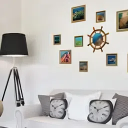Asian royal Blue & Brown Printed Waterproof Wall Sticker-picture-9