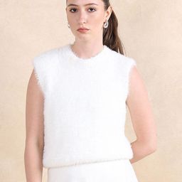 RAREISM Women Round Neck Longline Pullover Sweater-image-98