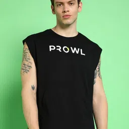 PROWL by Tiger Shroff Men Typography Printed Round Neck Cotton Relaxed Fit T-shirt-image-16