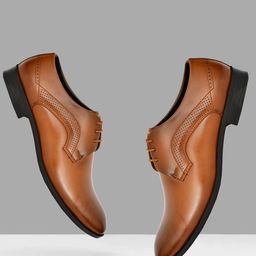 Vask Men Lace-Up Smart Casual Derbys-image-15