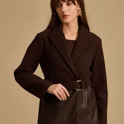 Kazo Slim Fit Front Open Overcoat-51
