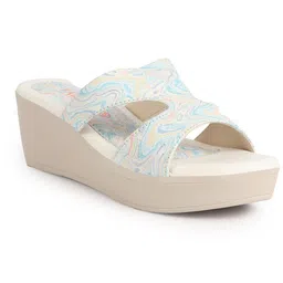 FAUSTO Women Printed Wedge Sandals-image-90