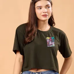 SWIFTLY Women Printed Bio Finish T-shirt-image-54