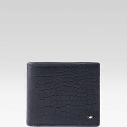 Louis Philippe Men Animal Textured Leather Two Fold Wallet-picture-36