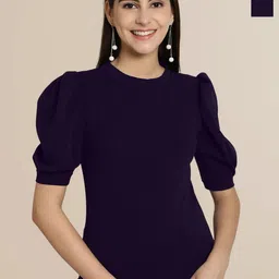 Tromko Puff Sleeve Top-image-78
