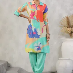 Kaftanize Printed Regular Pure Cotton Kurta With Salwar Set-picture-21