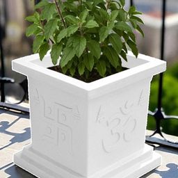 Go Hooked 9 Inch Tulsi Pot Traditional Decorative Planter-image-47