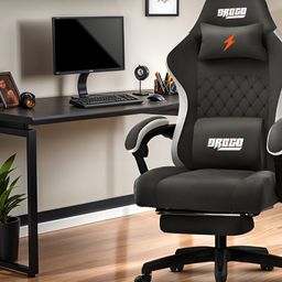 DROGO Throne Ergonomic Premium Armrest Neck & Massager Lumbar Pillow Gaming Chair-picture-10