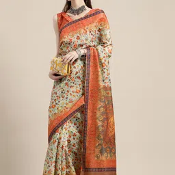 Saree mall Floral Printed Pochampally Sarees-image-70
