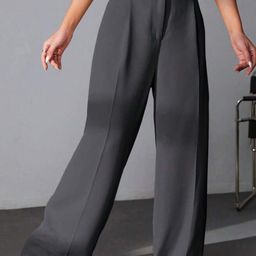BROADSTAR Women Smart High-Rise Easy Wash Pleated Trousers-image-46