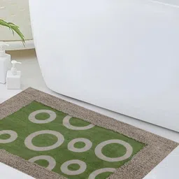Aura Green & White Textured Anti-Skid Doormat-17