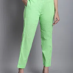 CORSICA Women Solid Regular Fit Tailored Cigarette Trousers-image-78