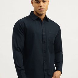 United Colors of Benetton Men Solid Spread Collar Cotton Casual Shirt-picture-46