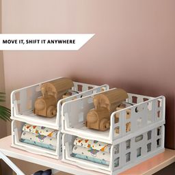 Aura White Set of 4 Reusable Drawer Organiser Organisers image 4