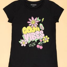 Pantaloons Junior Girls Tropical Applique T-shirt-image-114