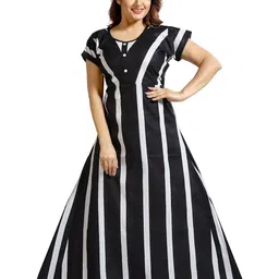 NIGHTY KING Striped Maxi Nightdress-picture-44
