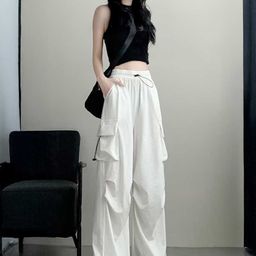 StyleCast Women Loose Fit High-Rise Cargos Trousers-image-57