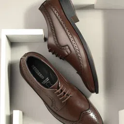 GALEX Men Leather Derbys-57