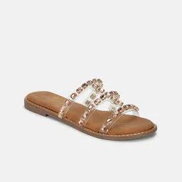 Marc Loire Women Embellished Open Toe Flats-image-95