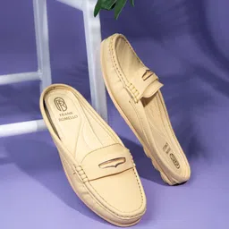 FRANKROMELLO Women Mules with Laser Cuts Flats-55