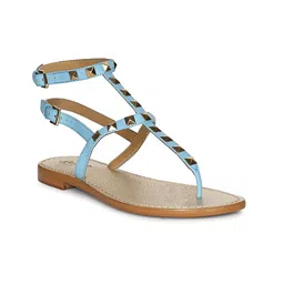Saint G Women Textured T-Strap Flats-image-13