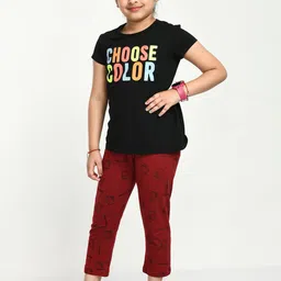 BAESD Girls Printed Capris-picture-2