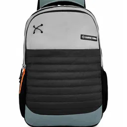Nasher Miles Coding Laptop Backpack 31 Liters Polyester with Raincover (Grey Black)-6
