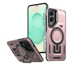 Luxury Kase Rugged Shockproof Samsung Galaxy S25 Edge 5G Back Case with Kickstand-picture-26