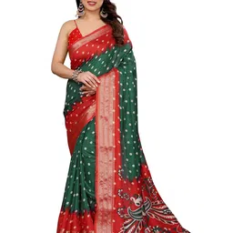 Moda Rapido Bandhani Silk Blend Saree-picture-27