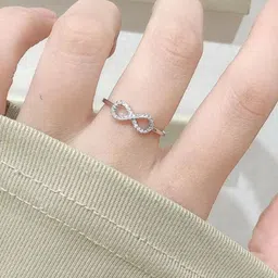 SALTY Artificial Stones Studded Finger Ring-image-9