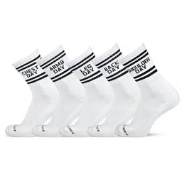 The Sock Street Men Pack Of 5 Patterned Calf-Length Socks-7