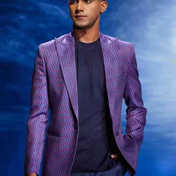 Eleven Brothers Printed Single Breasted Blazer-image-76