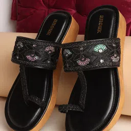 Anouk Embellished Wedge Sandals-11
