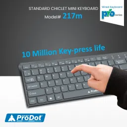 PRODOT Laptop Keypad Size 217m Mini Wired Keyboard Wired USB Standard Laptop Keyboard Compatible with Desktop, Laptop, Mac image 3