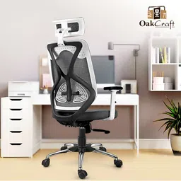 Oakcraft Grey Sturdy & Durable Adjustable Seat Height Study Chair-image-71