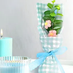Cortina Blue Artificial Flower-24